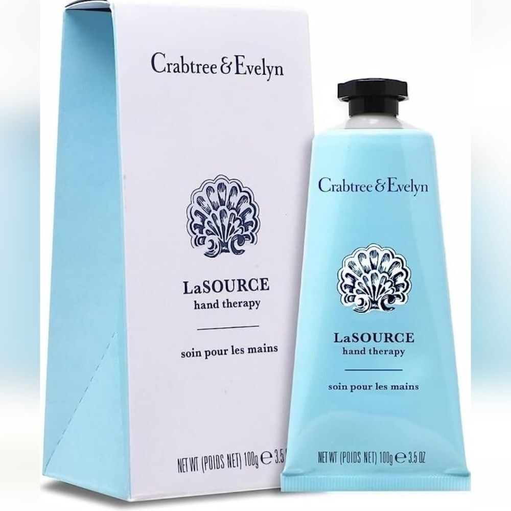 hand therapy Crabtree & Evelyn cream 3.5 Oz metal tube